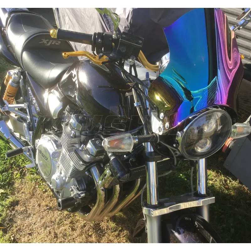 Экран ветрового стекла для 2004- Yamaha YBR 125 250 YBR125 YBR250 ED SPD пользовательские фары боковой монтажный кронштейн