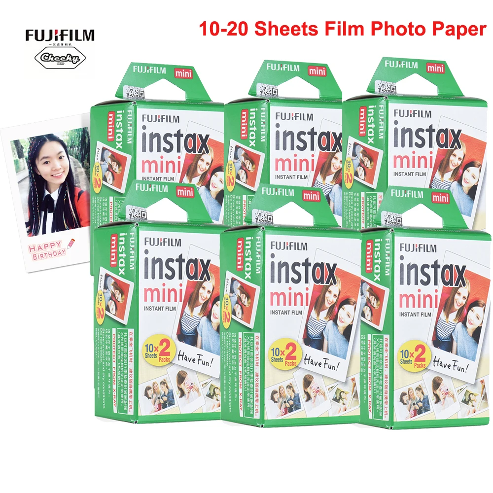 Картриджи для Fujifilm Instax Mini 8/9 10 200 картриджей белая мини фотобумага мгновенной