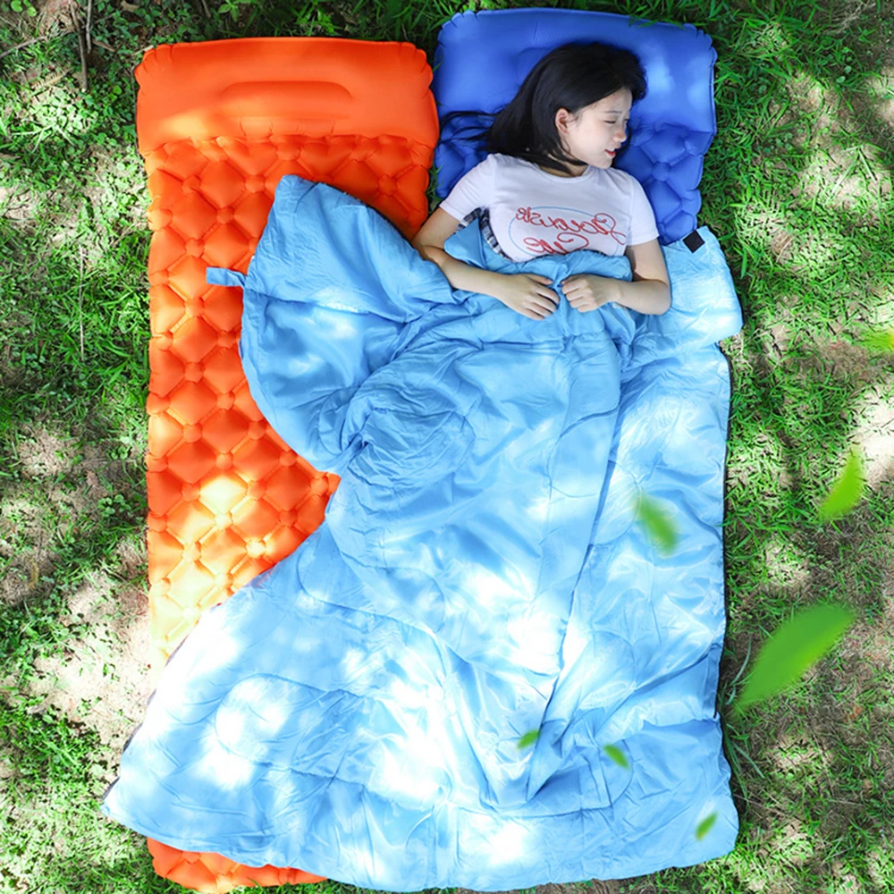 Надувной Сверхлегкий коврик для сна с подушкой портативный одиночный кемпинга