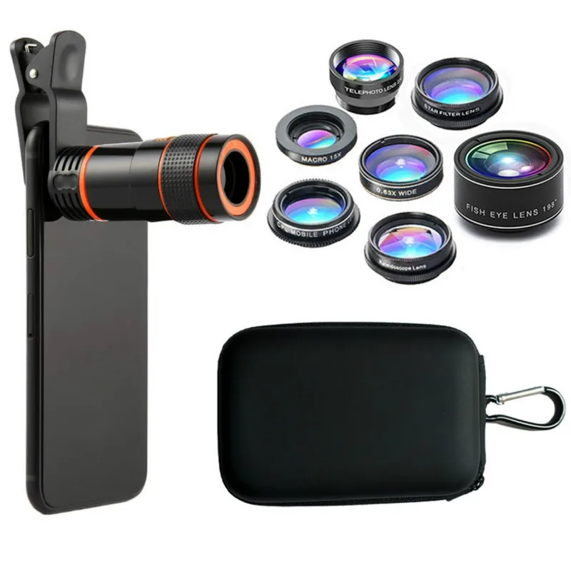 8-кратный длиннофокусный телескоп широкоугольный микро-диапазон типа рыбий глаз