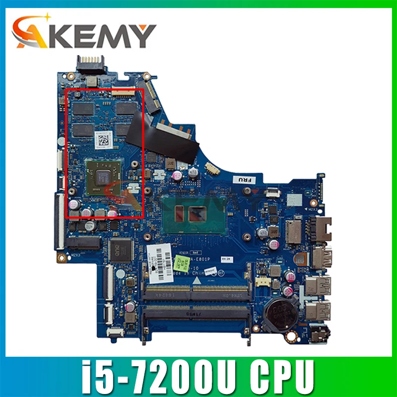 

For HP 15-BS Laptop Motherboard 924756-001 924756-501 924756-601 LA-E801P With i5-7200U CPU DDR4 MB 100% Tested Fast Ship