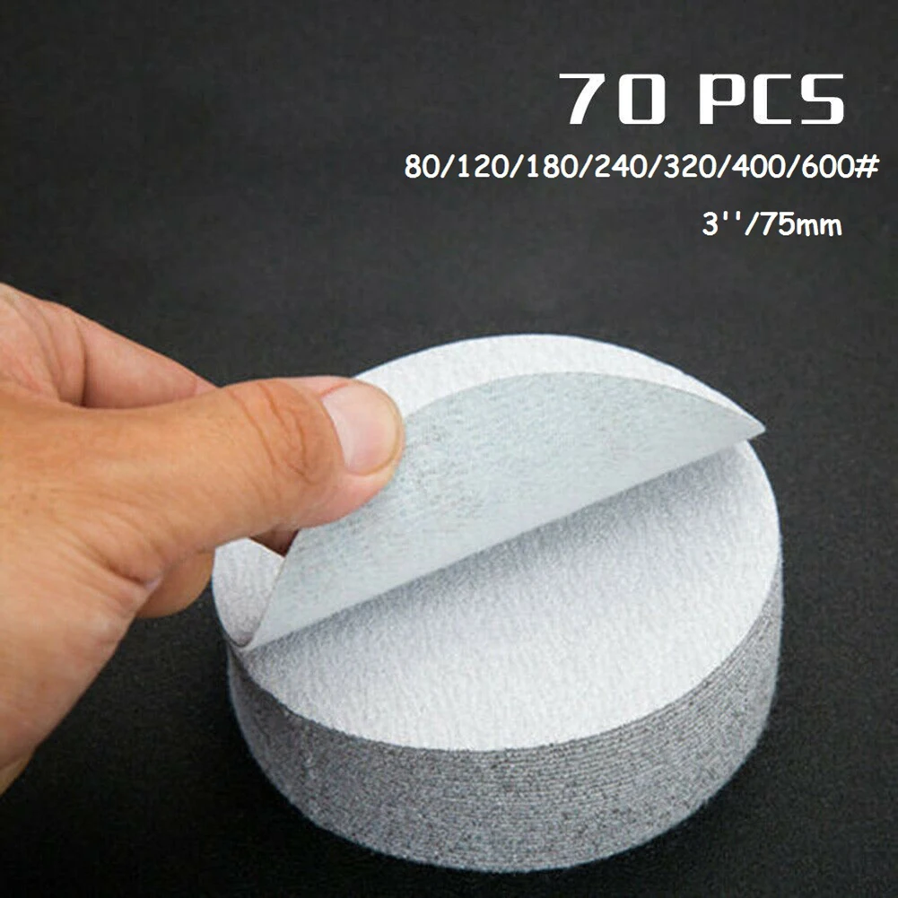 

80/120/180/240/320/400/600 grit Sanding Discs 80-600 grit 70 piece Set