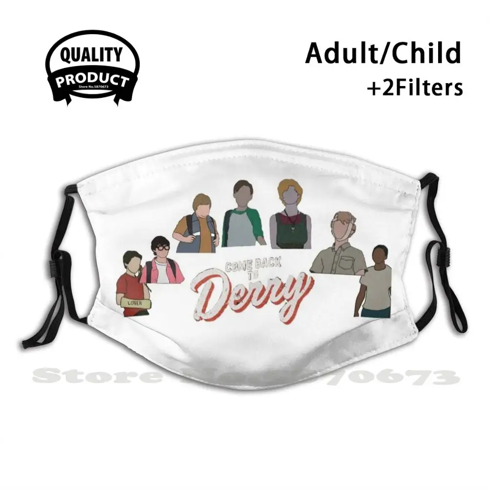 

Модные маски-фильтры для лица для взрослых и детей, Клубная маска-проигравшие, 2017 Эдди кешпрак Ричи тозир