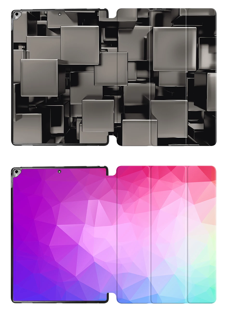 MTT Чехол для iPad Pro 12,9 дюйма геометрический тонкий из искусственной кожи Флип Стенд смарт-чехол Авто Режим сна/пробуждения чехол для планшета A1584
