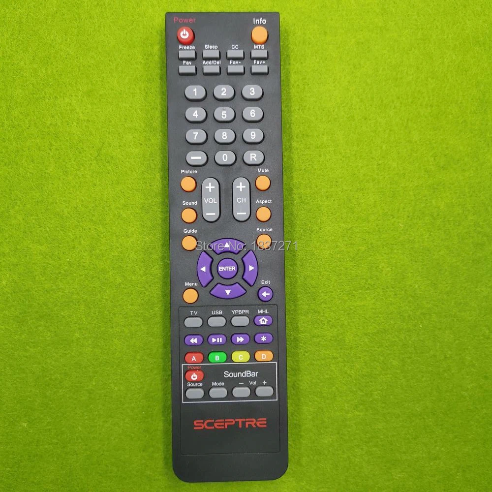 

Original Remote Control 142022370010c for Sceptre e248bv/x322bv/x405bv/x505bv lcd tv