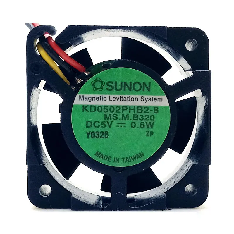 

Original KD0502PHB2-8 DC5V 0.6W 25x25x15MM 2.5cm 3Lines Tachometer Signal Cooling fan