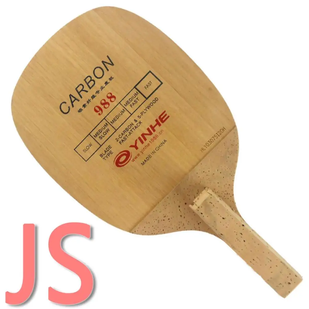 Japanese penhold JS Galaxy Milky Way Yinhe 988 углеродное быстроатачное лезвие для настольного тенниса, японская ручка для ракетки для пинг-понга - Цвет: Japanese penhold JS