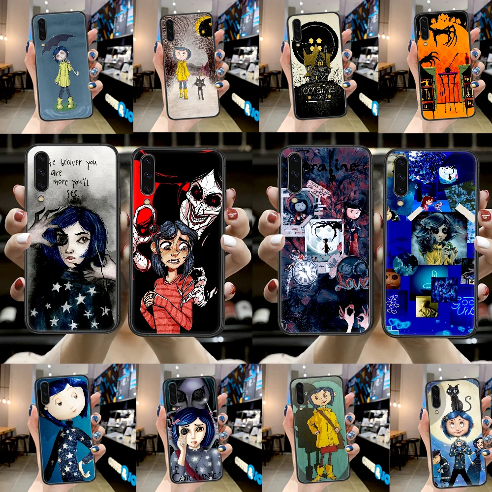 Чехол Coraline & the Secret Door для телефона Samsung Galaxy A 3 5 7 8 10 20 20E 21S 30 30S 40 50 51 70 71 черный чехол