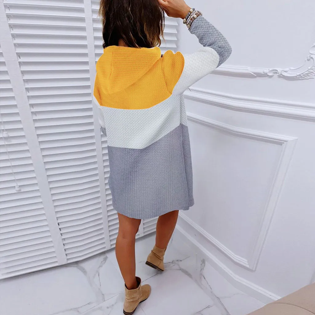 Женский вязаный свитер куртка с длинным рукавом пальто свободные кардиганы в