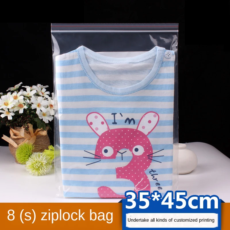 Ziplock пакет прозрачный пластиковый 35x45 см толстый 0 08 мм большой для упаковки еды