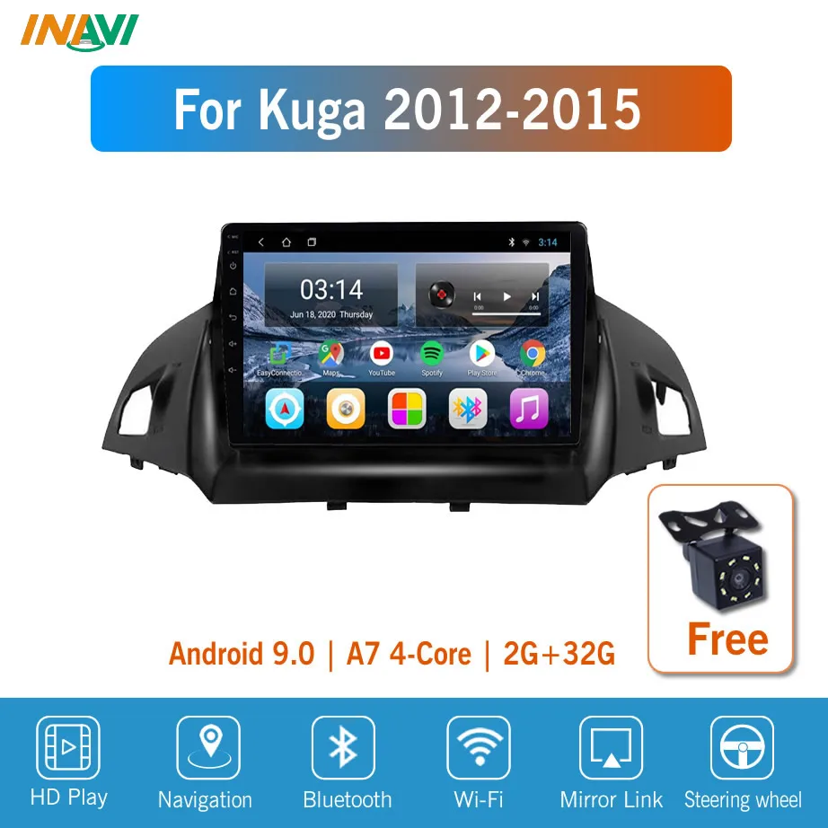 9 ''IPS Android 0 автомобильное радио мультимедиа для Ford Kuga 2013 2017 GPS навигация Navi