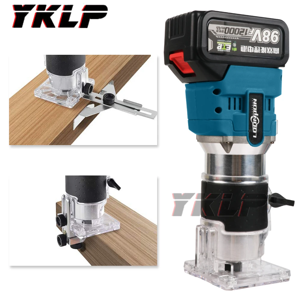 

850w 30000rpmCordless Electric Trimmer Woodworking Engraving Slotting Trimming Carving Machine Router Wood for Makita Battery
