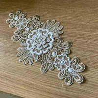 1427 cm lace flower applique ribbon trim for pillow sofa curtain towel bed cover trimmings home textiles diy polyester new