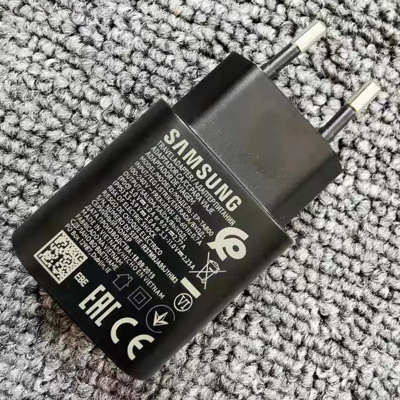 Samsung Note 10 25 Вт супер быстрое зарядное устройство EU Usb PD (полистиролсульфонат)