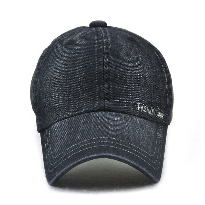 Бейсболка HSSEE мужская из натурального хлопка официальная одежда джинсовой ткани