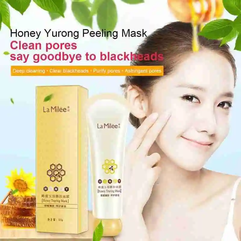 Honey Tearing Face Mask Peel Oil Control Deep Cleaning Blackhead Remover Off Dead Skin Pores Shrink Care | Красота и здоровье