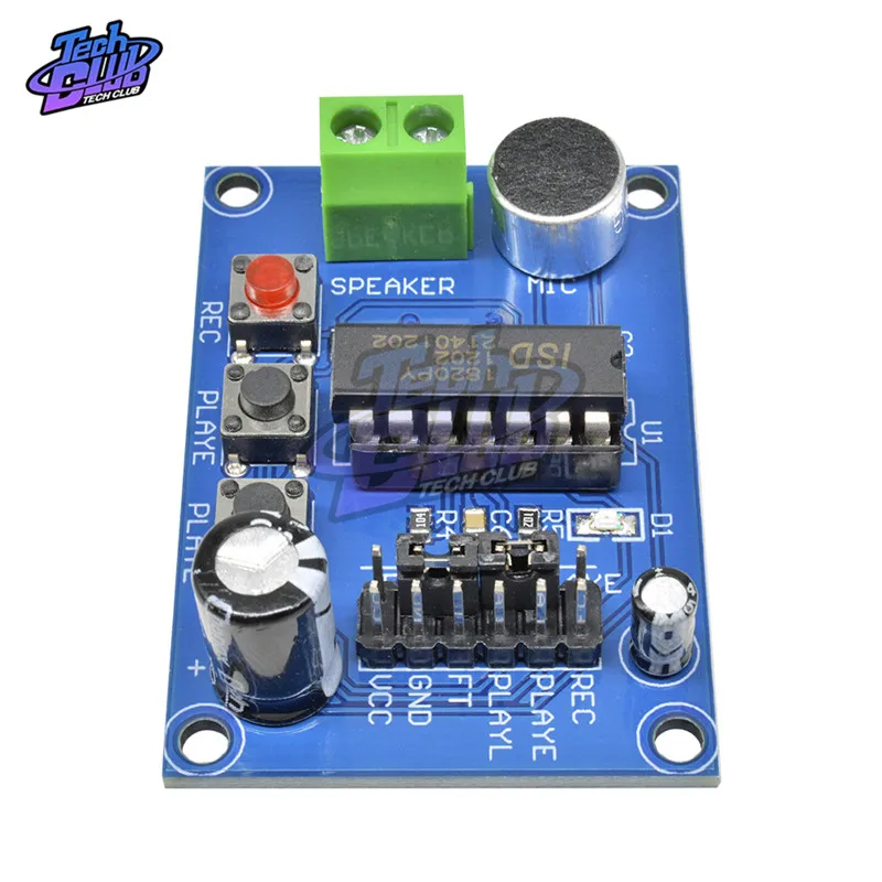 3 ~ 5V ISD1820 звук/Голосовая плата модуль записи и воспроизведения синий PCB версия для