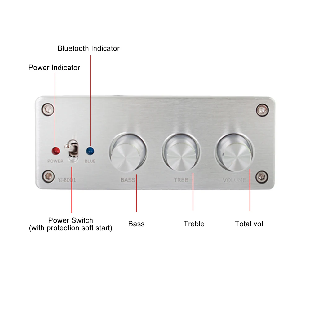 Усилитель сабвуфера AIYIMA TPA3255 Bluetooth 5 0 APTX 2 1 75 Вт * + 150 | Электроника