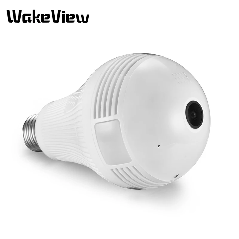 WakeView 1080P 360 градусов Wifi IP камера лампа свет рыбий глаз умная Беспроводная CCTV 2MP