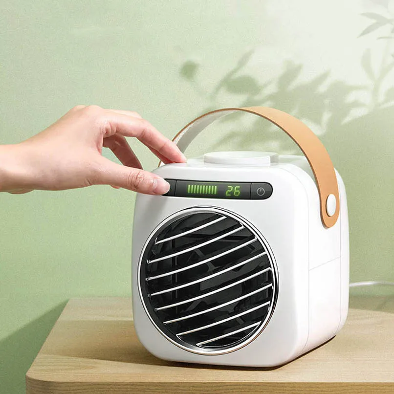 

USB Mini Portable Air Conditioner Fan Desktop Humidifier Purifier Personal Space Fan Air Cooler Fan For Home Office