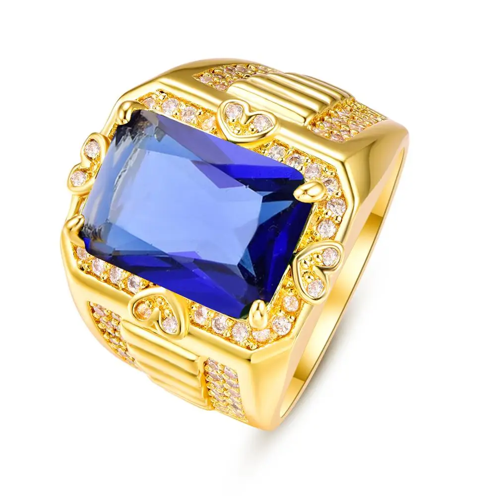 Lingmei великолепное кольцо для коктейвечерние обручальное с синим и зеленым