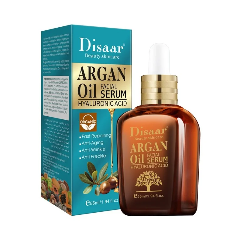 

Argan Oil Facial Serum Hydrating Transparent Bright Fade Fine Lines Whitening Cream