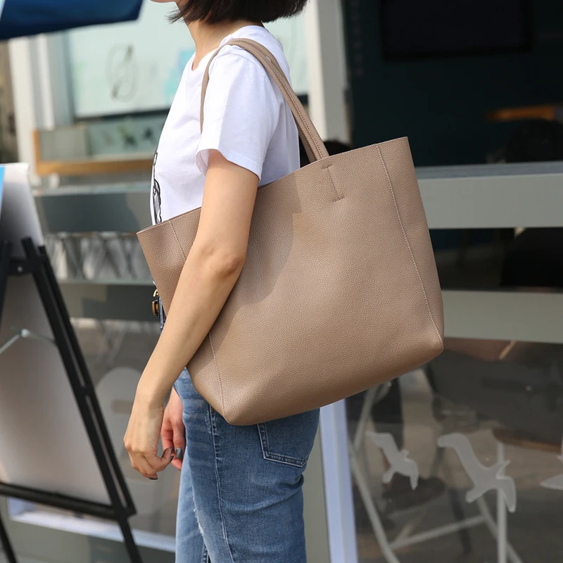 Женская сумка тоут для покупок из натуральной кожи высококачественный