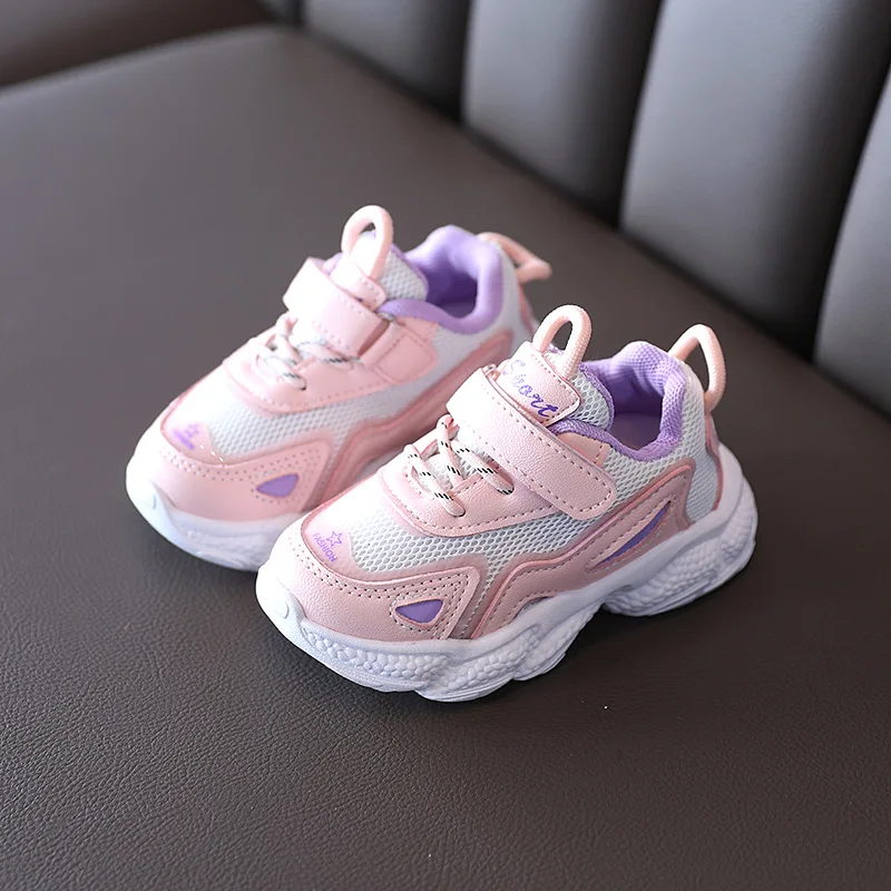 

2021 Infant Baby Boys Sneakers Baby Girls Sports Shoes 1-3-6 Years Baby Toddler Soft Sole Breathable Running Shoes Size 21-30