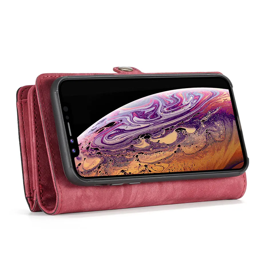 Элегантный абстрактный Магнитный Флип-бумажник чехол для iPhone 6 6s 7 8 plus чехол Модный кошелек на молнии чехол для iPhone X XR XS Max