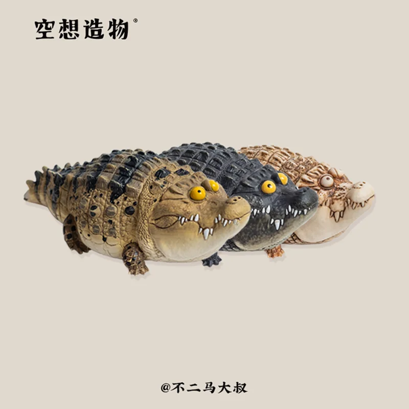 

Genuine emptiness creation crocodile fat resin version Trendy kid doll Christmas gift computer desktop decoration