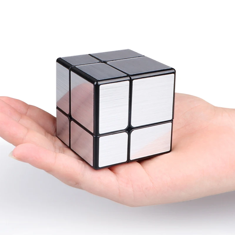 Qiyi 3x3 Magic Mirror Cube Puzzle 3x3x3 2x2 серебристые золотые наклейки скоростные кубики