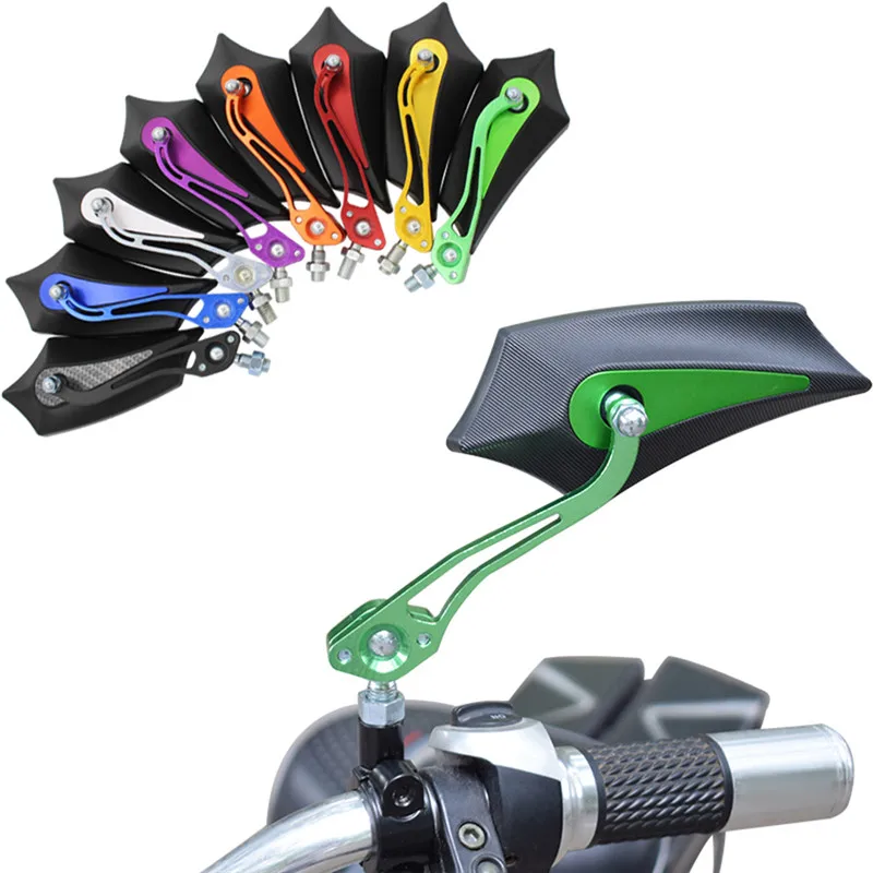 Зеркало заднего вида мотоциклетное универсальное 8/10 мм 1 пара|Боковые зеркала и