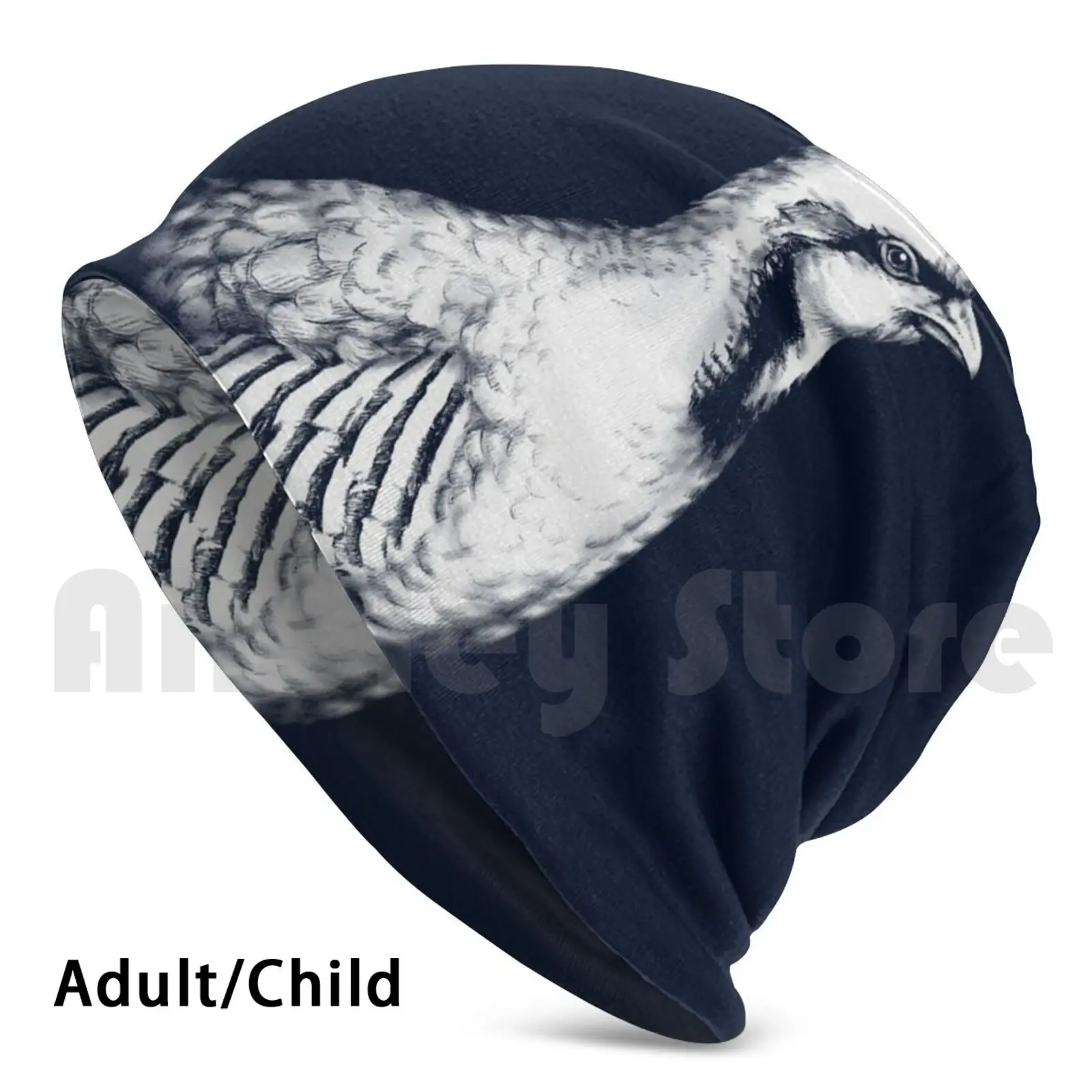 

Шапочка с рисунком «Партриджа» (темный фон)