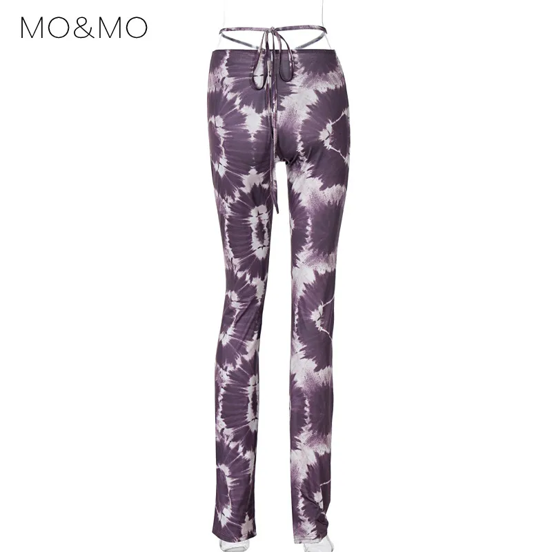

MO&MO- Europe and the United States 2021 explosive new camouflage print tie slim casual pants
