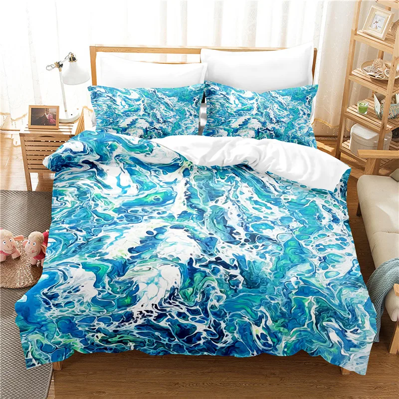 

Creative Design Painting Bedding Set Duvet Cover Set Bedding Digital Printing Bed Linen Queen Size Bedding Set Fashion Design