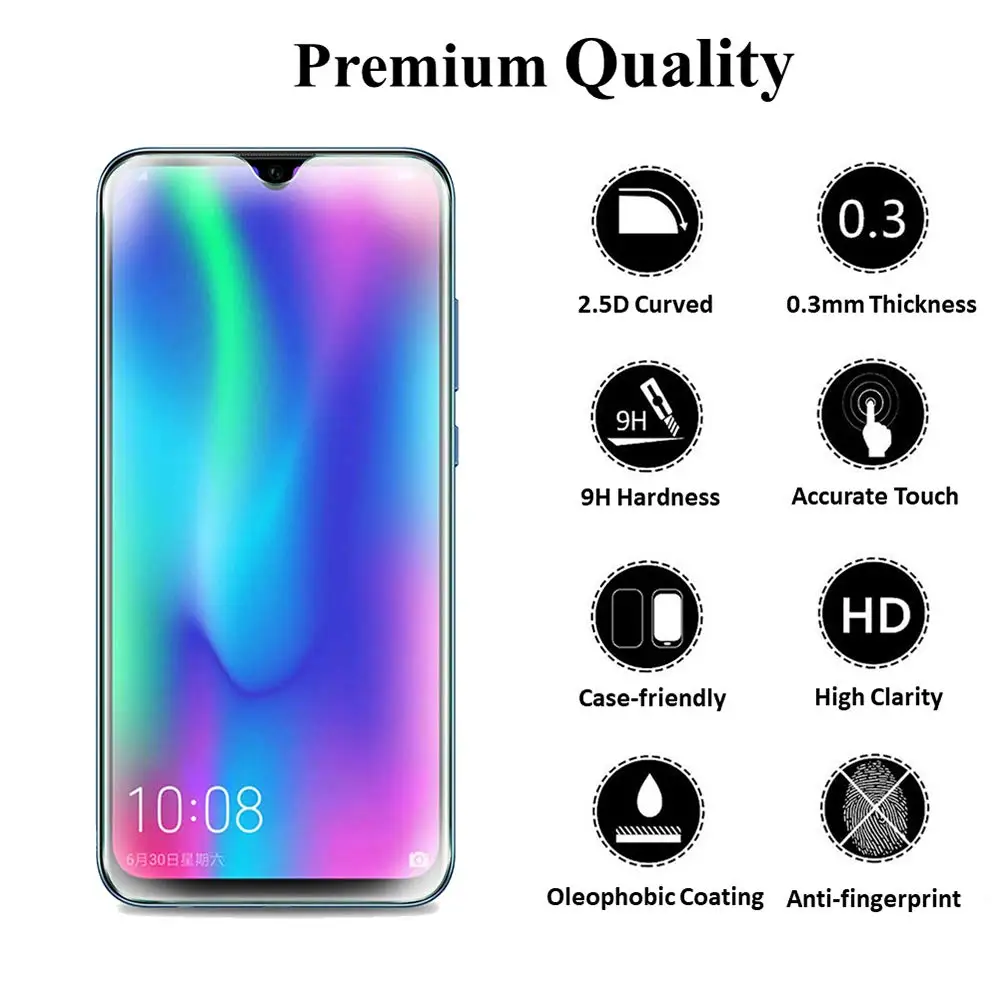 2 шт прозрачное стекло для huawei p smart 2019 закаленное Защитная пленка экрана