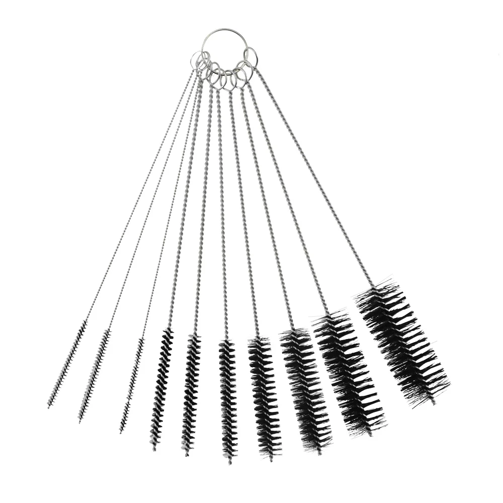 

10pcs Nylon Tube Brushes Straw Set For Drinking Straws Glasses Keyboards Jewelry Cleaning Brushes Clean Tools