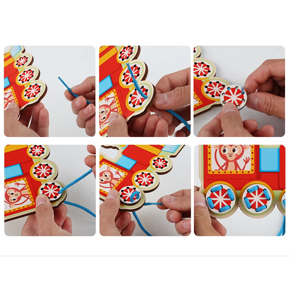 Развивающие игрушки деревянная резьба игрушка Раннее Обучение обучающая