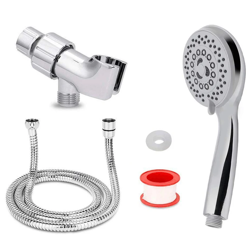 Ручная душевая головка со шлангом 5 настроек Распыления Высокого Давления