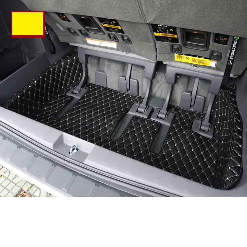 Кожаный коврик для багажника автомобиля подкладка груза Toyota Sienna 2011 2012 2013 2014 2015 2019