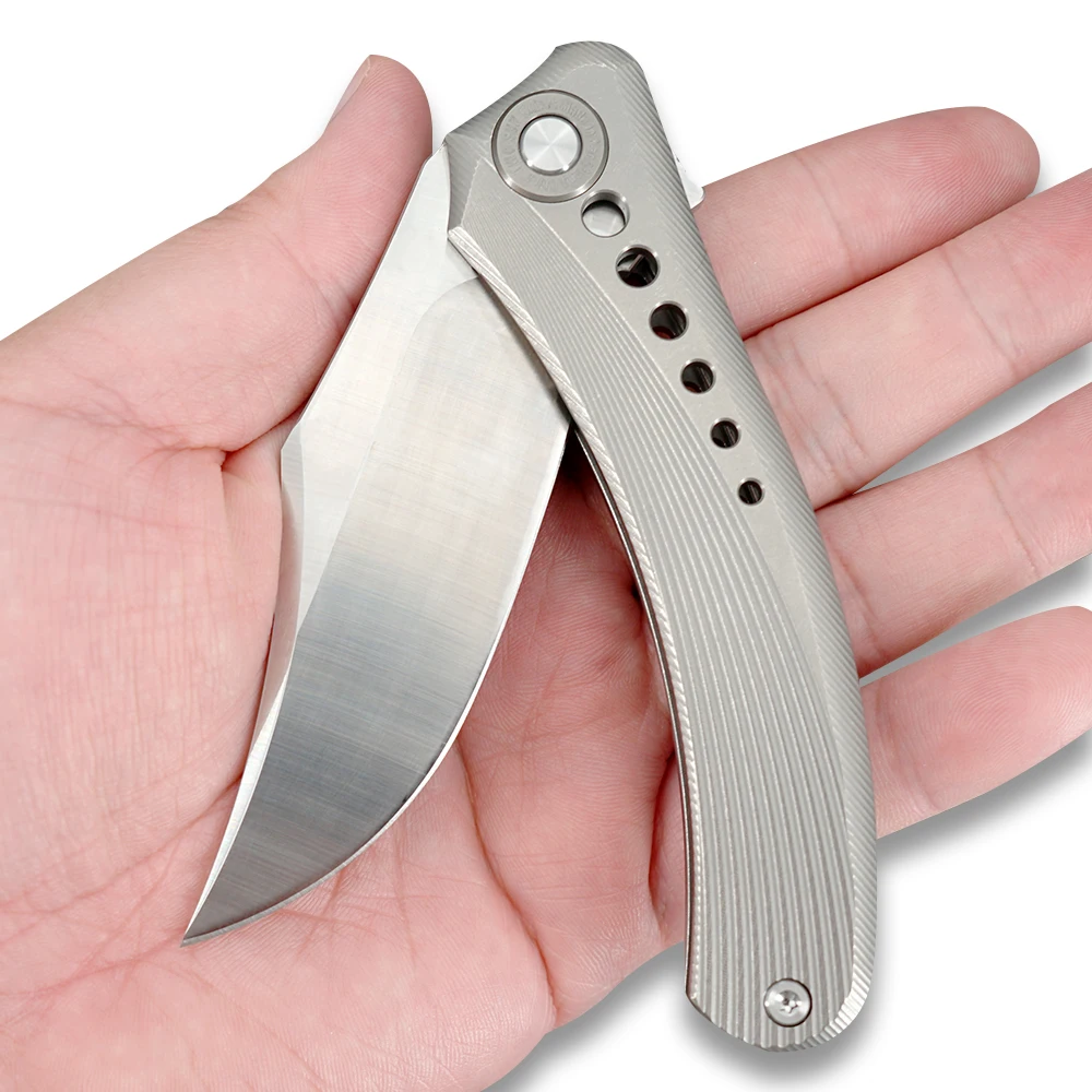 Ножи TWOSUN 14C28N складной карманный нож С флиппером тактический Походный охотничий