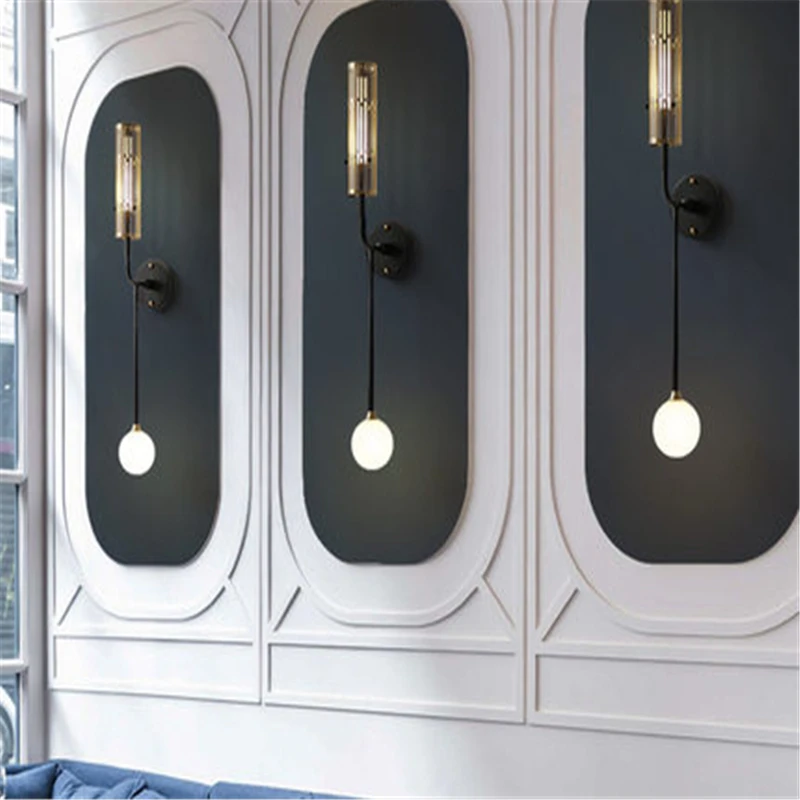 Скандинавский промышленный прикроватный настенный светильник Креативный