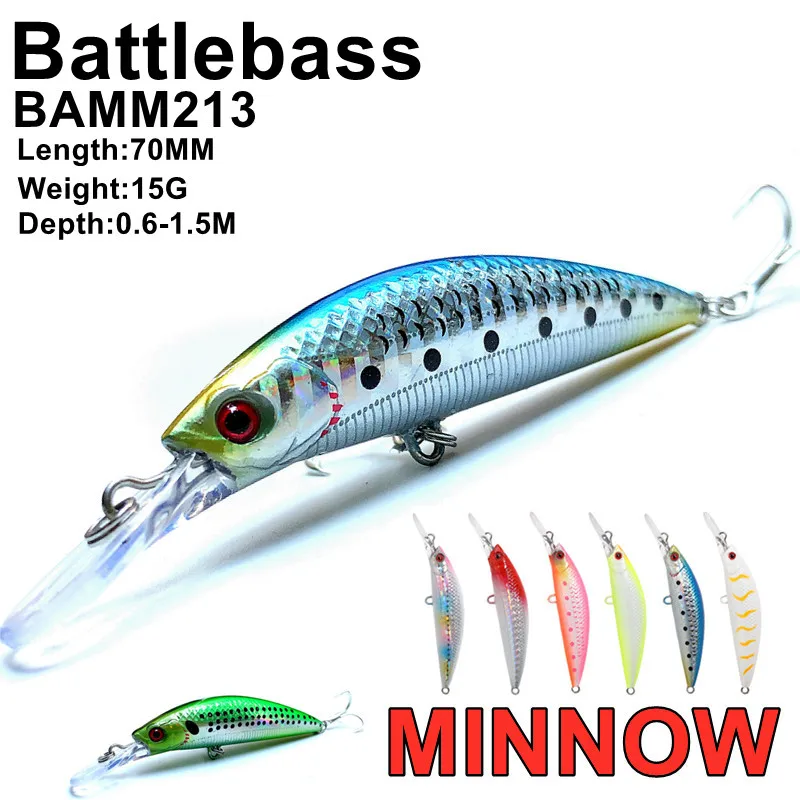 

Гольян BATTLEBASS, тонущий, лазерный жесткая искусственная приманка, с 3d-глазами, 1 шт., 8,7 см, 15 г