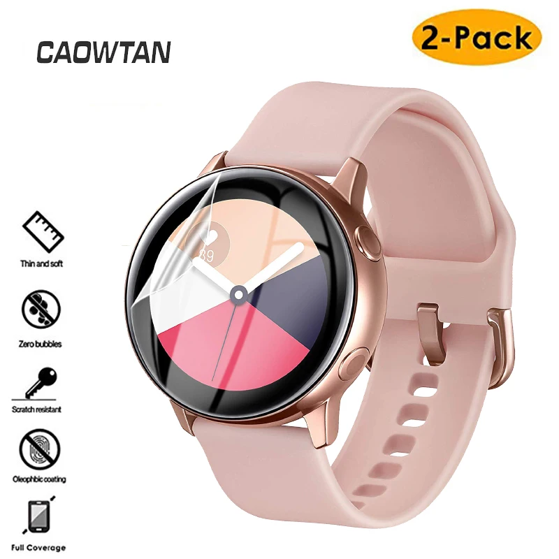 

2PCS Slim Ultra-thin Protective Film for Samsung Galaxy 3 46mm 42mm Watch Active Soft 3D Round Edge Screen Protector Cover