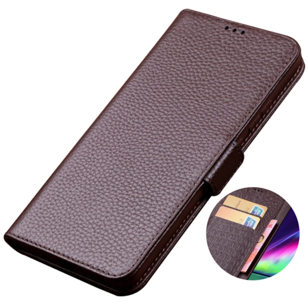 

Real Leather Magnetic Clip Wallet Phone Bag Card Holder Case For Samsung Galaxy S10 Lite/Galaxy S10e Flip Cover With Kickstand