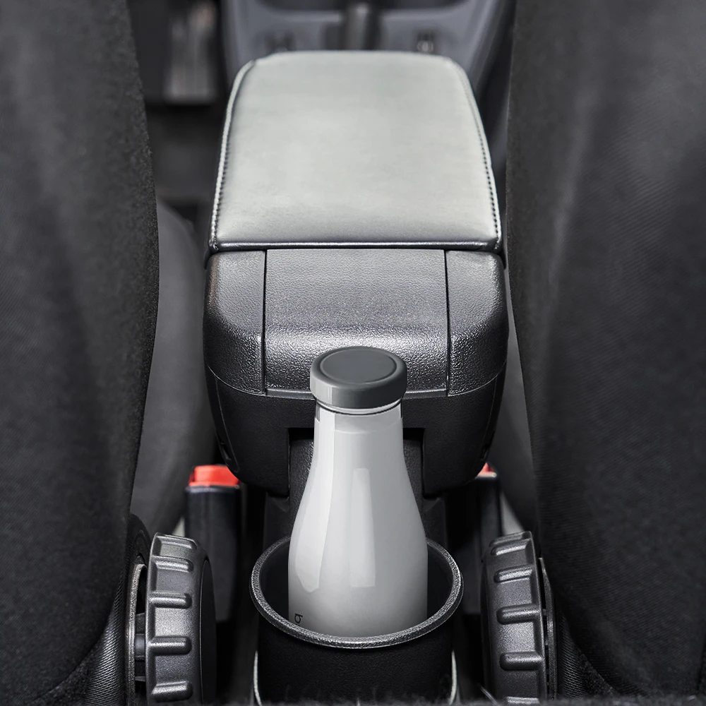 Кожаный PU подлокотник коробка для хранения для Smart 453 Fortwo Forfour- с подстаканником шкафчик контейнер автомобильные аксессуары