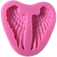 3d silicone wing mold clay modeling cake decoration texture stamps for sculpture candle making kit for potters