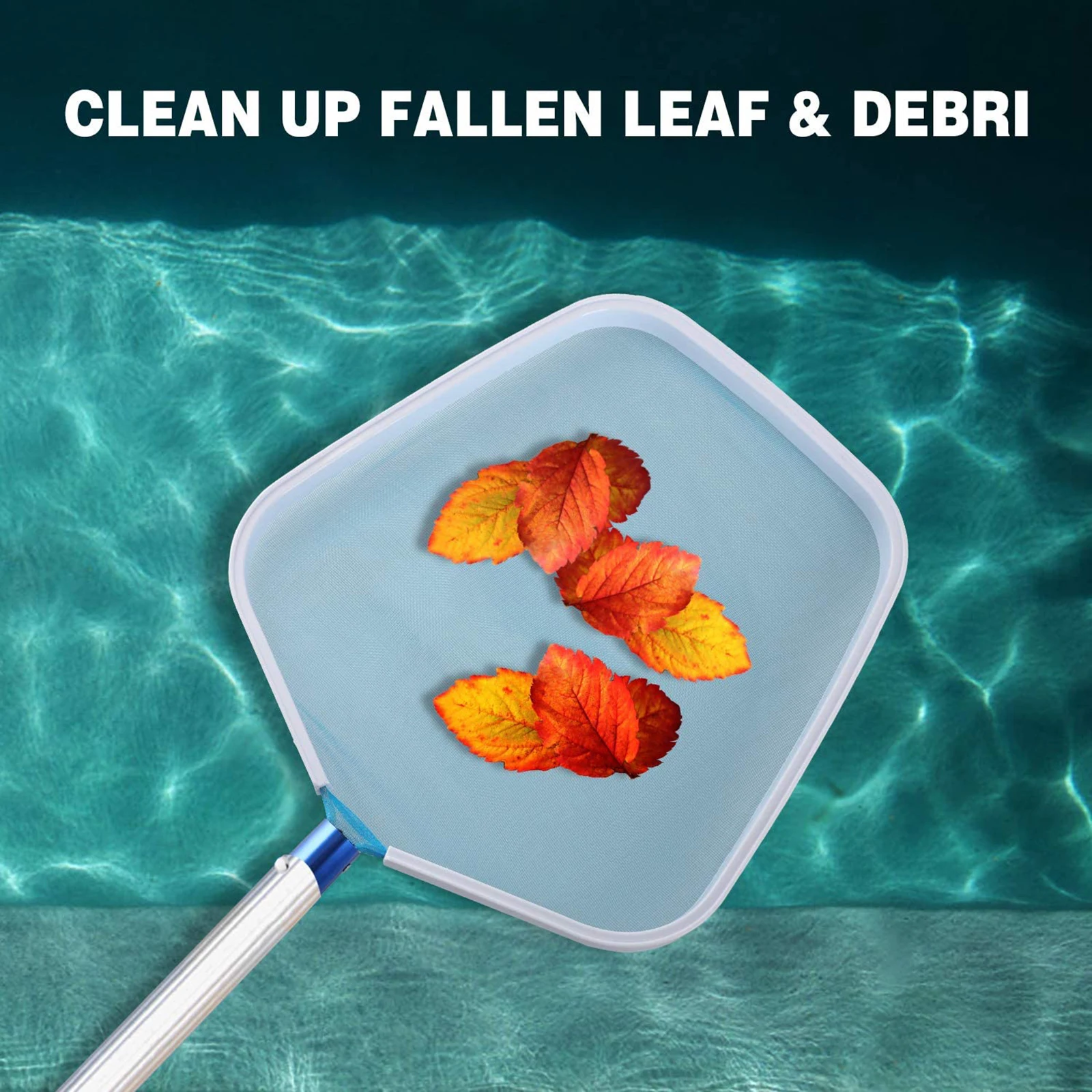 

1PC Pool Cleaning Nets Fine Mesh Pool Net Professional Pool Skimmer Pool Leaf Net Pool Cleaners Tools Accessories