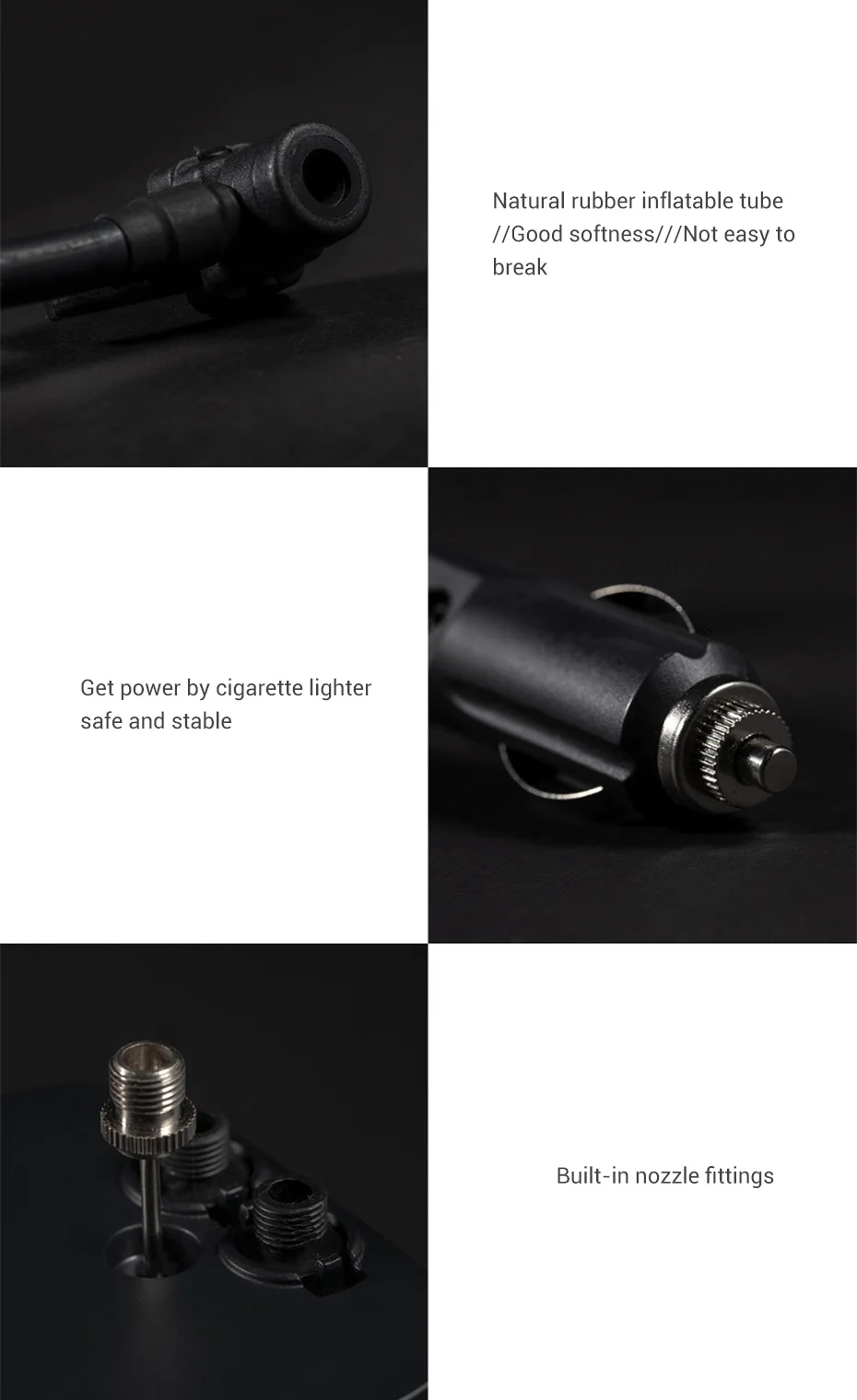 Xiaomi Mijia 100Psi воздушный компрессор DC12V автомобильный воздушный насос мини компрессор для шин автомобильный насос для шин для автомобиля грузовика внедорожника