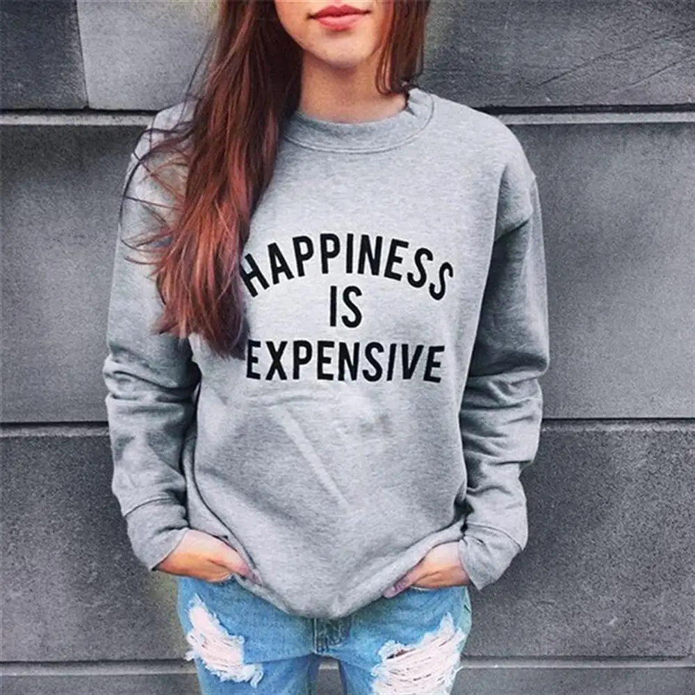 2019 осень с надписью принтом длинными свободными рукавами рукав футболки Для